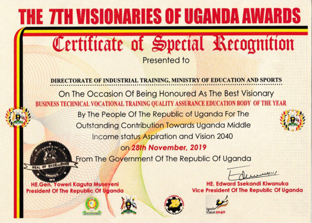 Visionaries Of Uganda Award